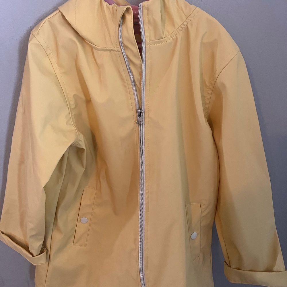 Pink Platinum Light Yellow Kids Raincoat